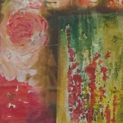 Rooted in Bloom Mixed Media Painting Buy Now on Artezaar.com Online Art Gallery Dubai UAE