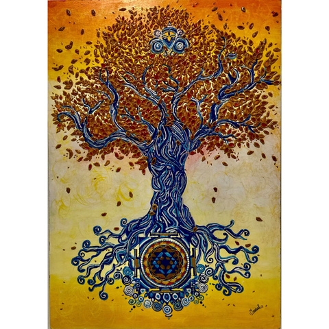 Roots Of The Divine - Mixed Media - Artezaar.com Online Art Gallery