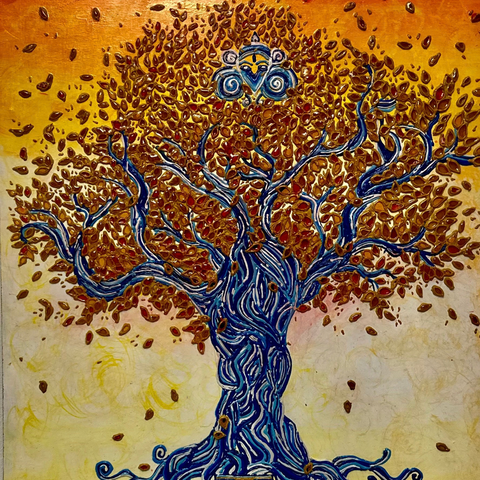 Roots Of The Divine - Mixed Media - Artezaar.com Online Art Gallery