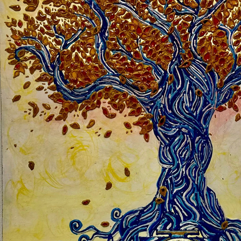 Roots Of The Divine - Mixed Media - Artezaar.com Online Art Gallery