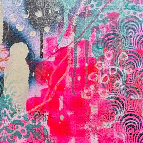 Roots of Us Mixed Media Painting Buy Now on Artezaar.com Online Art Gallery Dubai UAE