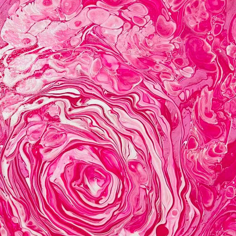 Roses of Love Abstract Acrylic Painting Buy Now on Artezaar.com Online Art Gallery Dubai UAE