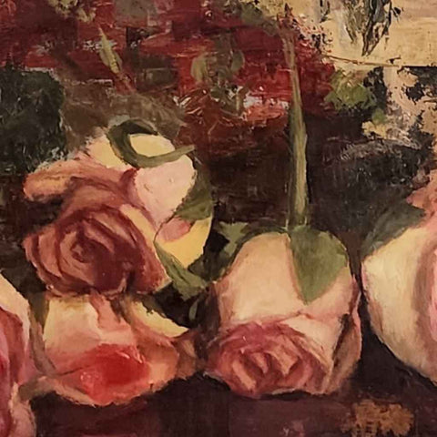 Rustic Bloom Oil Painting Buy Now on Artezaar.com Online Art Gallery Dubai UAE