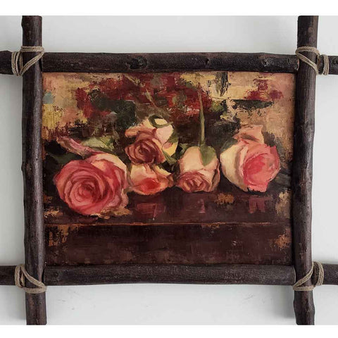 Rustic Bloom Oil Painting Buy Now on Artezaar.com Online Art Gallery Dubai UAE