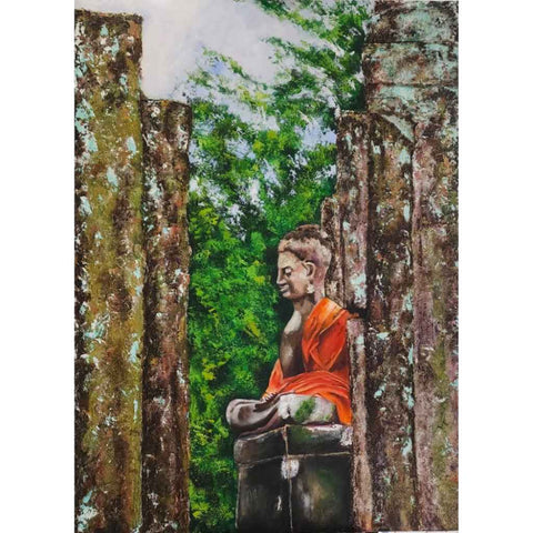 Sacred Silence - Acrylic Painting - Artezaar.com Online Art Gallery