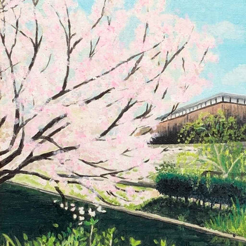 Sake Brewery In Fushimi - Oil Painting - Artezaar.com Online Art Gallery