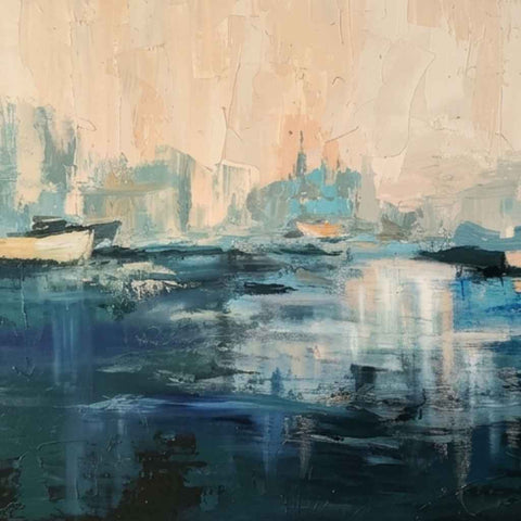 Sea In Calm Oil Painting Buy Now on Artezaar.com Online Art Gallery Dubai UAE
