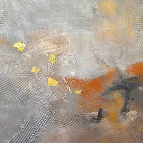 Shades of Gray Abstract Acrylic Painting Buy Now on Artezaar.com Online Art Gallery Dubai UAE