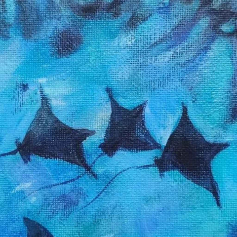 Shadows In The Blue - Acrylic Painting - Artezaar.com Online Art Gallery
