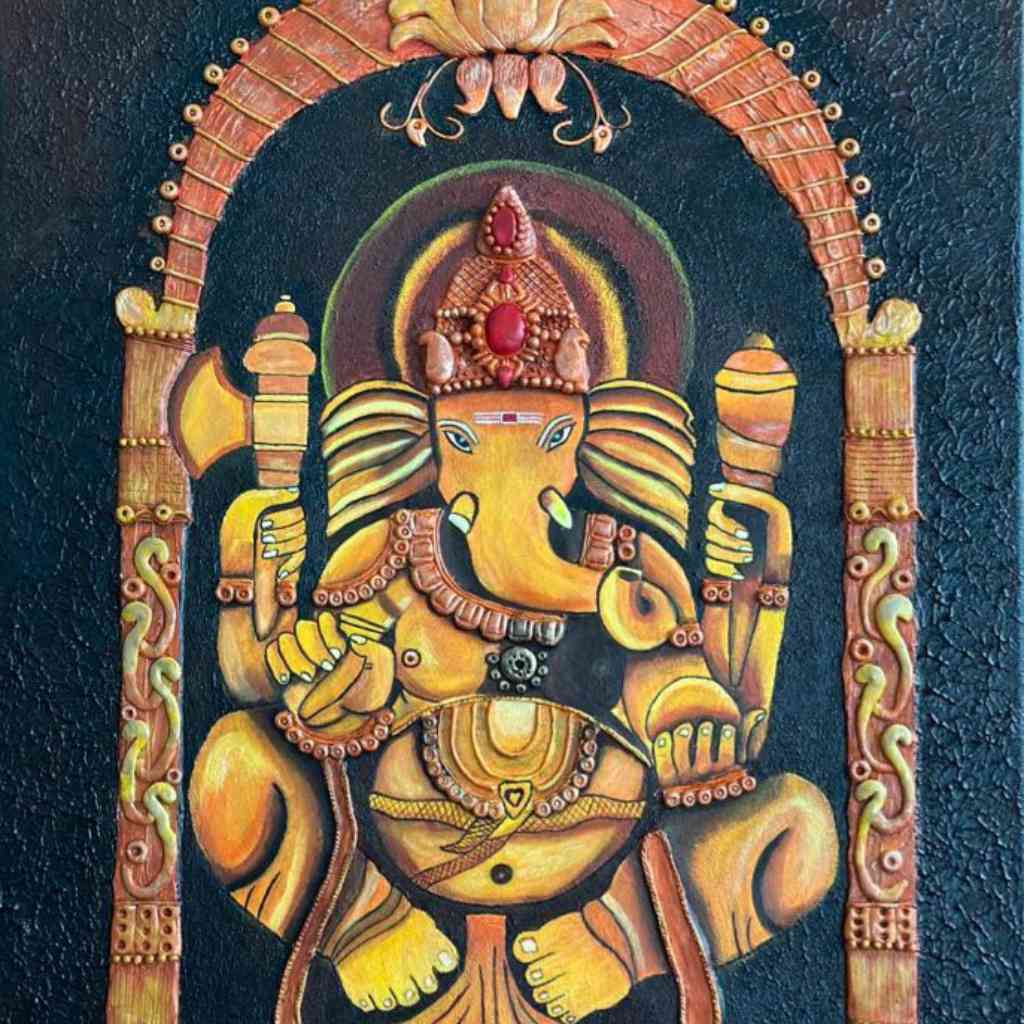 shakti-mixed-media-painting-artezaar-online-art-gallery-dubai