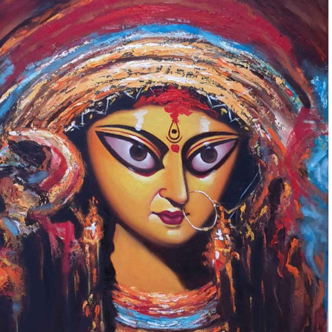 Shakti Fine Oil Painting Buy Now on Artezaar.com Online Art Gallery Dubai UAE