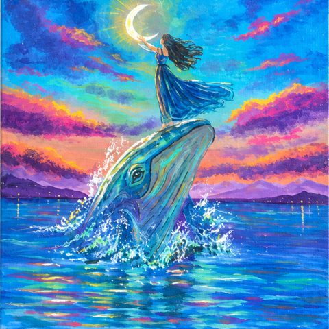 She Touched The Impossible - Acrylic Painting - Artezaar.com Online Art Gallery
