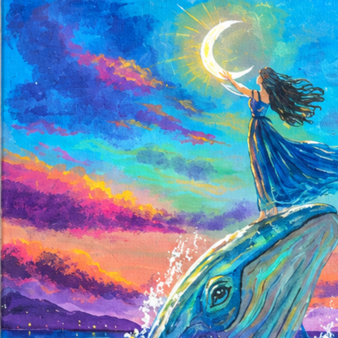 She Touched The Impossible - Acrylic Painting - Artezaar.com Online Art Gallery