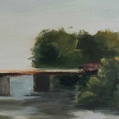 Silent Crossing Abstract Oil Painting Buy Now on Artezaar.com Online Art Gallery Dubai UAE