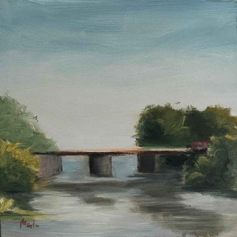 Silent Crossing Abstract Oil Painting Buy Now on Artezaar.com Online Art Gallery Dubai UAE