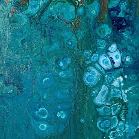 Silent Eruption: A Journey of Inner Calm Acrylic Painting Buy Now on Artezaar.com Online Art Gallery Dubai UAE