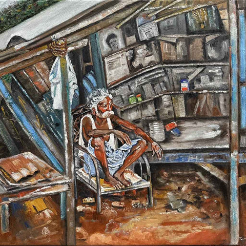 Silent Stories - Oil Painting - Artezaar.com Online Art Gallery