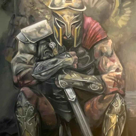 Silent Victory Acrylic Painting Buy Now on Artezaar.com Online Art Gallery Dubai UAE