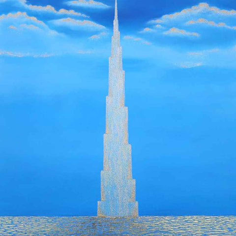 Silver Strategy Acrylic Painting Buy Now on Artezaar.com Online Art Gallery Dubai UAE