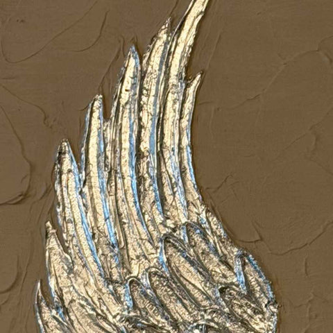 Silver Wings Acrylic Painting Buy Now on Artezaar.com Online Art Gallery Dubai UAE