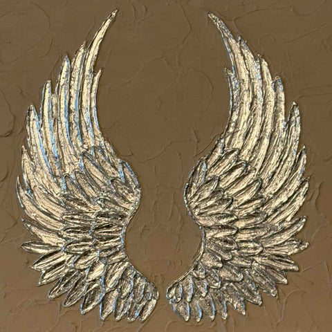 Silver Wings Acrylic Painting Buy Now on Artezaar.com Online Art Gallery Dubai UAE