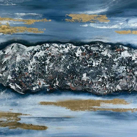 Sky Fall Mixed Media Painting Buy Now on Artezaar.com Online Art Gallery Dubai UAE