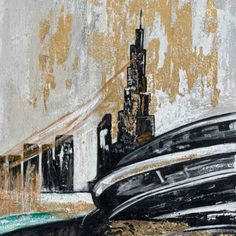 Skylines Mirage Acrylic Painting Buy Now on Artezaar.com Online Art Gallery Dubai UAE