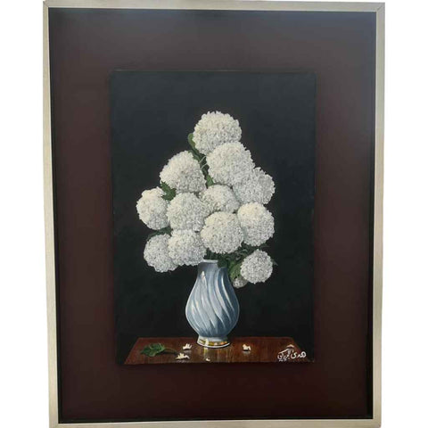 Snow Flowers Oil Painting Buy Now on Artezaar.com Online Art Gallery Dubai UAE