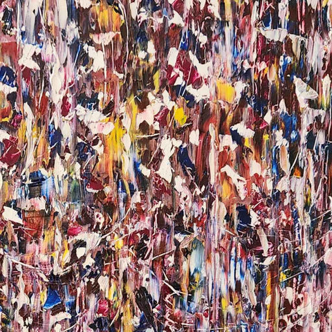Snowy Tree Abstract Oil Painting Buy Now on Artezaar.com Online Art Gallery Dubai UAE