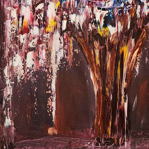 Snowy Tree Abstract Oil Painting Buy Now on Artezaar.com Online Art Gallery Dubai UAE