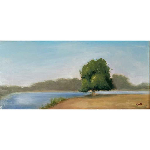 Solitary Shore Oil Painting Buy Now on Artezaar.com Online Art Gallery Dubai UAE
