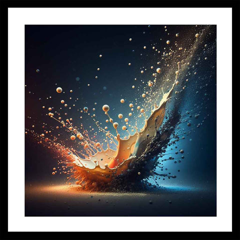 Splash 1 Abstract Synthography Art Buy Now on Artezaar.com Online Art Gallery Dubai UAE