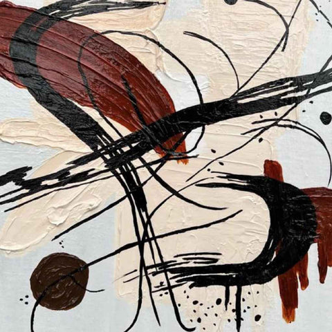 Stain Of Motion Mixed Media  Painting Buy Now on Artezaar.com Online Art Gallery Dubai UAE
