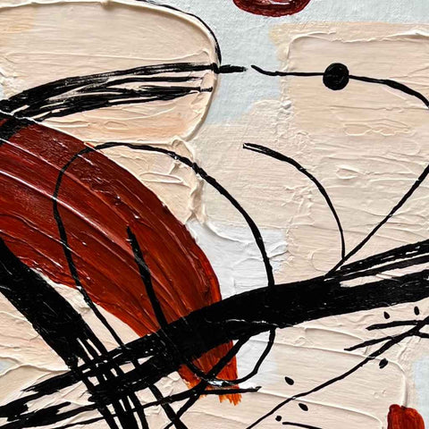 Stain Of Motion Mixed Media  Painting Buy Now on Artezaar.com Online Art Gallery Dubai UAE