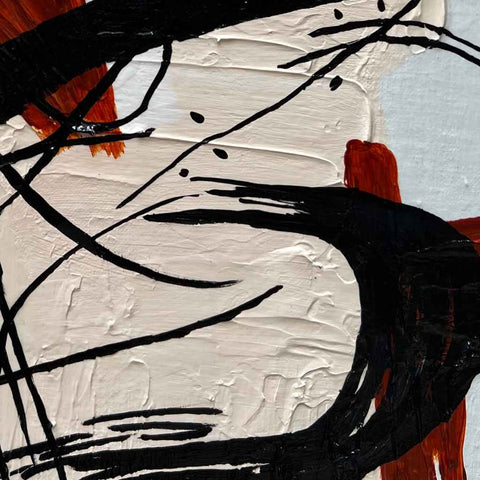 Stain Of Motion Mixed Media  Painting Buy Now on Artezaar.com Online Art Gallery Dubai UAE