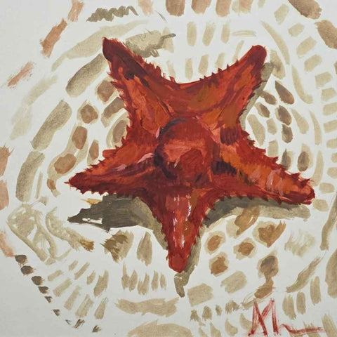 Starfish Oil Painting Buy Now on Artezaar.com Online Art Gallery Dubai UAE