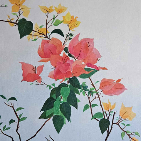 Stillness Beneath The Morning Sky - Acrylic Painting - Artezaar.com Online Art Gallery