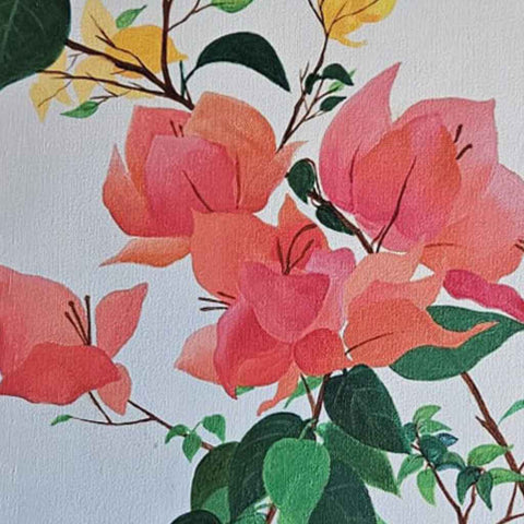 Stillness Beneath The Morning Sky - Acrylic Painting - Artezaar.com Online Art Gallery