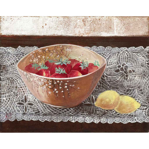 Strawberry And Lemon - Mixed Media - Artezaar.com Online Art Gallery