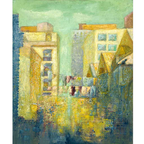 Street Corner - Oil Painting - Artezaar.com Online Art Gallery