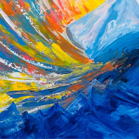 Sufi Abstract Acrylic Painting Buy Now on Artezaar.com Online Art Gallery Dubai UAE