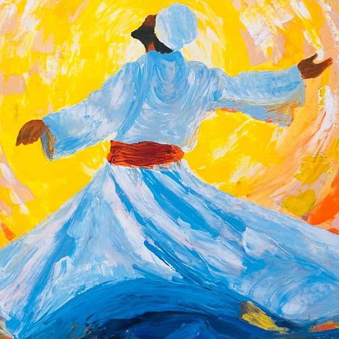 Sufi Abstract Acrylic Painting Buy Now on Artezaar.com Online Art Gallery Dubai UAE