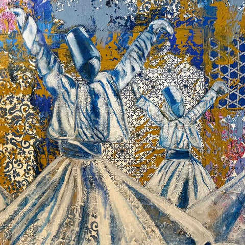 Sufi Collection Mixed Media Painting Buy Now on Artezaar.com Online Art Gallery Dubai UAE