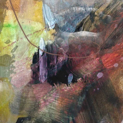 Summer Bliss Abstract Mixed Media Painting Buy Now on Artezaar.com Online Art Gallery Dubai UAE