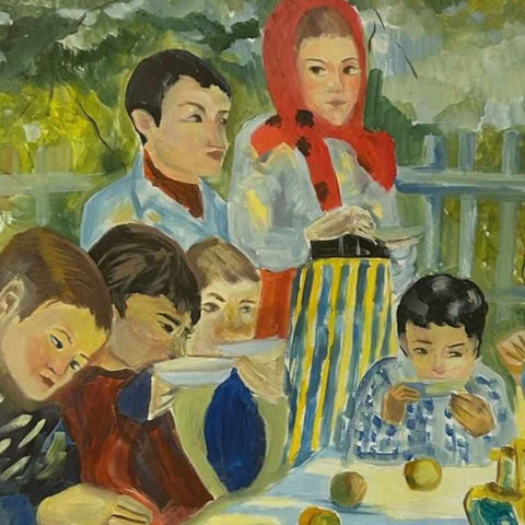 Summer School Fine Oil Painting Buy Now on Artezaar.com Online Art Gallery Dubai UAE