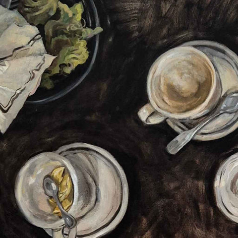 Sunday Brunch Fine Oil Painting Buy Now on Artezaar.com Online Art Gallery Dubai UAE