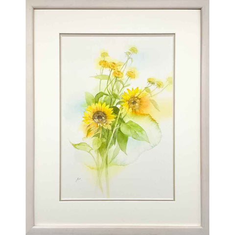 Sunflower - Watercolor Painting - Artezaar.com Online Art Gallery