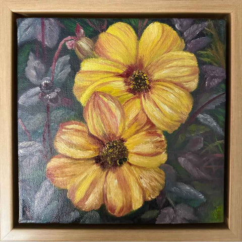 Sunlit Blossoms - Mixed Media Painting - Artezaar.com Online Art Gallery

