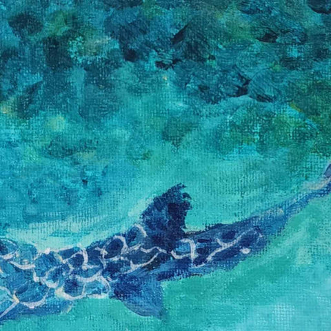 Sunlit Waters of Ocho Rios Acrylic Painting Buy Now on Artezaar.com Online Art Gallery Dubai UAE