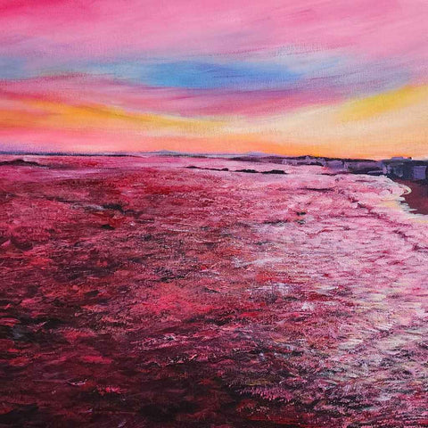 Sunrise in Essaouira Acrylic Painting Buy Now on Artezaar.com Online Art Gallery Dubai UAE